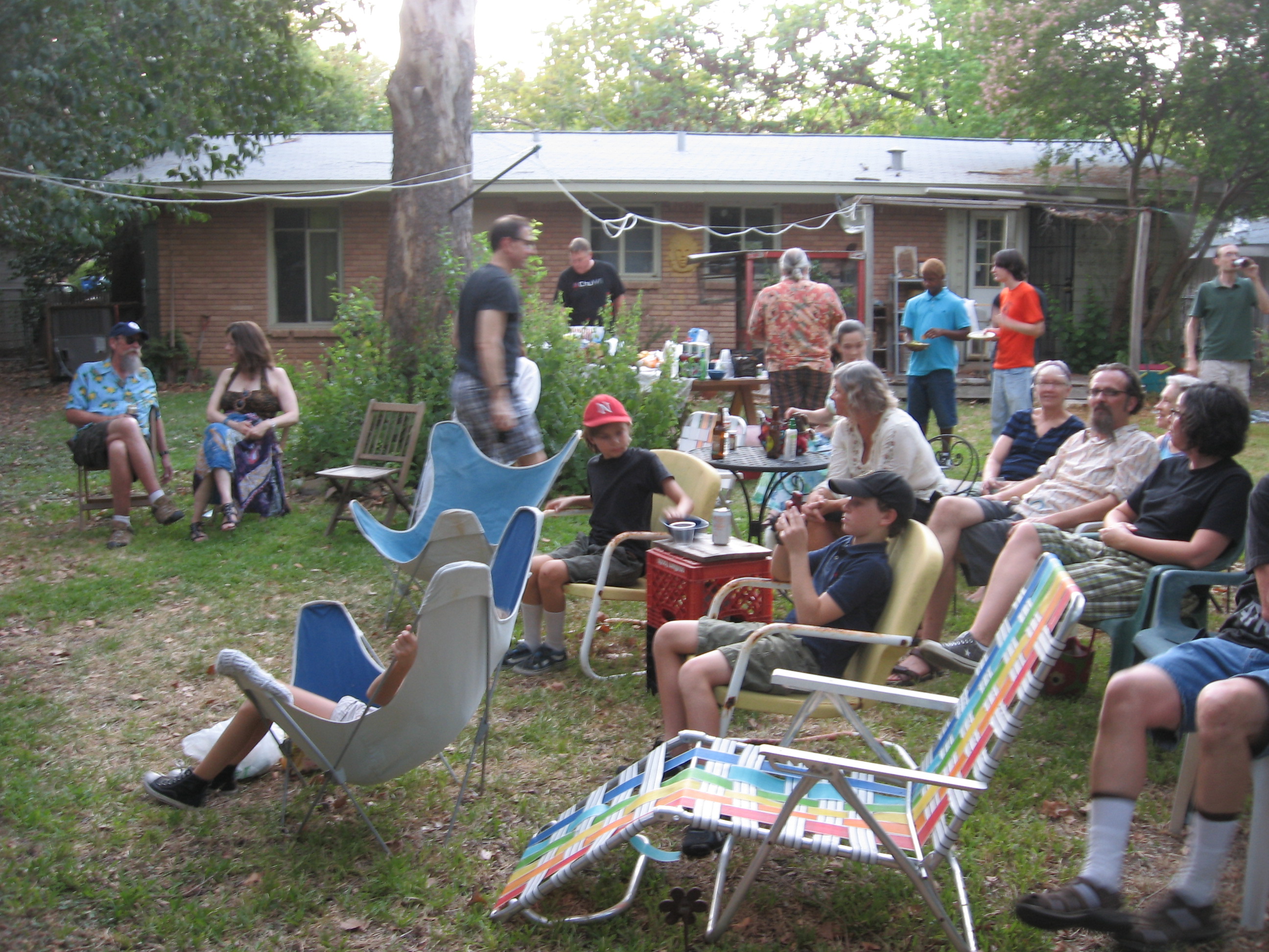 Backyard Theater patrons